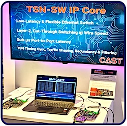CAST TSN Controller Core demo at the Lattice Developers Conference