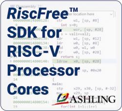 Ashling RiscFree development and debugging SDK now works with the BA5x RISC-V processor IP cores available from CAST