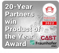 CAST &amp; Fraunhofer IPMS mark 20th anniversary of their partnership with a Product of the Year award for the EMSA5-FS RISC-V processor IP core