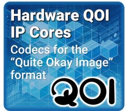 CAST offers the first QOI lossless image compression codec IP cores