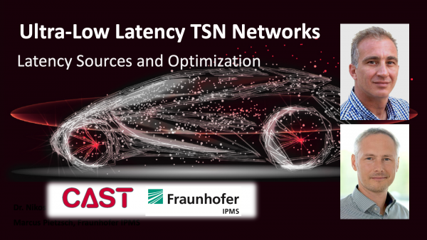 TSN Low-Latency Networks Webinar by CAST and Fraunhofer IPMS