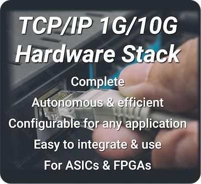 Features of the TCP/IP Hardware Stack IP cores from CAST